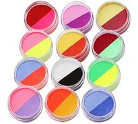 Veemoon 1Ensemble Palette de Couleurs de Peinture Lavable pour Maquillage Visage pour Halloween Événements Sportifs et Festivals Douce pour Peau Sans Odeur Résistante