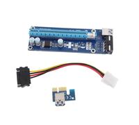 Veemoon 1ensemble Pci-e à Riser Double Lumineux avec Câble USB Adaptateur De Carte Graphique pour Mining PCB Pratique Et Fiable