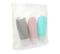 Veemoon 1Ensemble Set de Bouteilles de Voyage Silicone Réutilisables Flacons Compressibles Multi Fonctions pour Lotion Shampooing et Cosmétiques pour Voyages et Accessoires