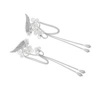 Veemoon 1paire Boucles Oreilles Avec Clips Non Pérçants Accessoires De Costume Fantaisie Avec Et Franges Pour Mariage Et Cosplay
