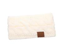 Veemoon 1Pièce Bandeau Adorable Laine Accessoire Pratique Automne et Hiver pour Sport Confort Optimal Chauffe Oreilles Couleur Blanche