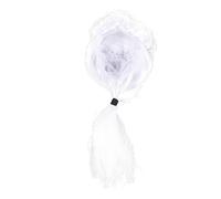 Veemoon 1pièce Perruque De Cosplay Blanche Pour Avocat Ou Juge Accessoire De Déguisement Pour Halloween Et Fête Cheveux Synthétique Unique