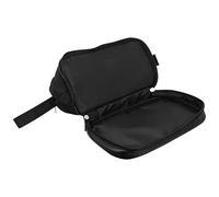 Veemoon 1Pièce Trousse de Maquillage pour Hommes Pochette de Rangement Portable à Double Couche pour Voyage Affaires Sac de Lavage avec Design Zippé pour Articles Secs et Humides