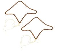 Veemoon 2 Cordes Perles D'espacement en Pierre, Perles de Pierre Naturelle Rondelle 2mm, 2 Fils, pour Bracelets et Colliers Diy, Fabrication de Bijoux