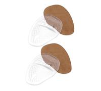 Veemoon 2 Coussinet Avant-pied Gel pour Talons Hauts Semelle Intérieure Amortissante et Antidérapante Protège et Soulage la Plante Du Pied Lot Peau Blanc Compatible Escarpins