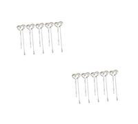 Veemoon 2 Ensembles Broche Amour Broches Corsage Seigneur Épinglette De Costume Pour Femme Longue À Pampille Longue Pompon Femme Alliage 5 Pièces * 2