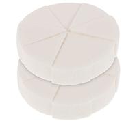Veemoon 2 Ensembles de latex cosmétiques éponge coin bouffée douce et moelleuse maquillage compensé Sponge de beauté Sponge de maquillage de triangle émulsion blanche