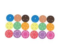 Veemoon 2 ensembles Jeu Éducatif Mathématique de Fractionnés Eva Colorés Matériel Pédagogique et Rayures pour Apprentissage des Fractions Classe