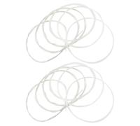 Veemoon 2 Jeux de Cordes de Guitare Classique C102 Nylon Lisse et Cordes Filées Plaquées Argenté Calibre Léger Transparent pour Guitare Flamenco Espagnole et Acoustique Accessoires