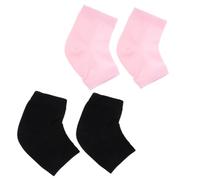 Veemoon 2 Paires Chaussettes à Talon en Gel Intérieur en Maille Respirante, Hydratation Intensive et Protection la Peau Sèche et Craquelée, Adaptées aux Femmes Portant des Talons