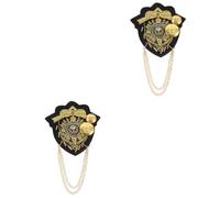 Veemoon 2 Paires Épaulettes Femme Hommes Épaulettes Vintage Bijoux D'épaulettes Épaulettes Pour Femmes Épaulettes Rétro Bijoux D'épaule Pour Femme Épaulettes Décoratives En Tissu