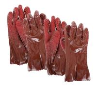 Veemoon 2 Paires Gants de Drainage Antidérapants PVC Lot de Gants Réutilisables de Plomberie Durables pour Nettoyage Égouts Tuyaux Conception Flexible et Imperméable pour Utilisation à