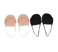 Veemoon 2 paires Lot Socquettes Invisibles pour Femmes avec Bride Antidérapante Semelle Rembourrée Confortable Adaptées Aux Talons Hauts No Show Dress Socks Noir