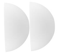 Veemoon 2 pièces Abat-jour Plastique Demi-sphère Blanc pour Lampes sur Pied Lot de Remplacement Globe Diffuseur pour Suspension Applique Murale et Lustre