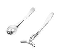 Veemoon 2 pièces Applicateur Crème Multifonction avec Massage Yeux Portable Design Ergonomique pour Absorption Crème Poches Masseur Contour des Yeux Pratique