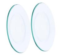 Veemoon 2 Pièces Assiettes pour Chauffe-Cire Transparentes Anti-Fuite pour Lampe Parfumée et Diffuseur Huile Essentielle Accessoires Réutilisables pour Brûleur Électrique
