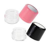 Veemoon 2 pièces Boîte de Poudre Vide Rechargeable avec Miroir et Applicateur Éponge Contenant Réutilisable pour Poudre Coiffante Volumisante Anti-huile Flacon Voyage pour Shampooing Sec
