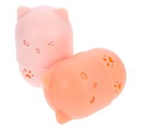 Veemoon 2 Pièces Boîte de Rangement pour Éponge de Maquillage Silicone Étui Protecteur Respirant Support Portable pour Blender Cosmétique Séchage et Organisation Pratique