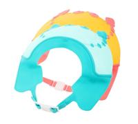 Veemoon 2 Pièces Bonnet de Lavage pour Garçon Fille Visière de Protection Silicone Ajustable pour Shampooing Casquette de Étanche pour Garçon Fille Jaune Vert