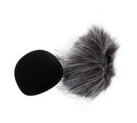 Veemoon 2 Pièces Bonnette Anti-vent pour Microphone Mousse et Fourrure Protection Douce Compatible Zoom de Bruit pour Studios et Enregistrements