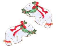 Veemoon 2 Pièces Broche de Noël en Alliage, Jolie Épinglette pour Manteau | Finition Polie, Éclat Solide, Touche Lisse, Usage Quotidien, pour Vêtements et Chapeau