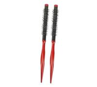 Veemoon 2 pièces Brosse Ronde Bois pour Cheveux Poils de Sanglier Brosse Brushing Ergonomique pour Coiffage et Sèche Cheveux Adaptée et Longs