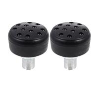 Veemoon 2 Pièces Butées de Frein en Caoutchouc pour Patins à roulettes | Noir, Remplacement pour Chaussures de Patinage et Quad Skates, Usage Intérieur et Parcs