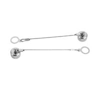 Veemoon 2 Pièces Capuchon de Connecteur Aviation M8 Métal Étanche Ip67 | Protection Anti-poussière, Verrouillage Sécurisé, pour Prise Circulaire et Stations de Charge, Finition Argenté