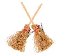 Veemoon 2 Pièces Carte à cheveux de la petite sorcière épingles à cheveux d'halloween Bonjour décorations en épingle à cheveux Accessoires de cheveux d'Halloween Bois