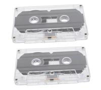 Veemoon 2 pièces Cassette Audio Vierge Mural DIY Rétro Accessoire Cassette pour Fête Denregistrement