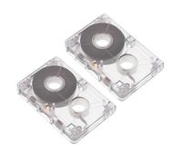 Veemoon 2 Pièces Cassettes Audio Vierges 60 Mini Design en Plastique, Grosse Capacité et Compatibilité Forte pour Cours de Langue et Musique Rock