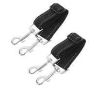 Veemoon 2 Pièces Connecteurs Doubles pour Colliers de Chien, Sangle en Nylon Réfléchissante, Extension Courte Renforcée, Accessoires Harnais et Laisse pour Promenade Sécurisée Nocturne