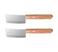 Veemoon 2 pièces Couteau Beurre Spécial Acier Inoxydable avec Manche Mini Choppers Sûrs et Élégants pour Découpe de Gâteau Dessert et Légumes Lot