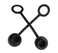 Veemoon 2 Pièces Couverture Inférieur Housses Anti-poussière Capuchons De Protection Imperméables Couvercle Étanche en Plastique Capuchons De Connecteur Embouts Étanches Plastique Noir