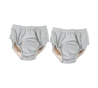 Veemoon 2 pièces Culotte Incontinence Adulte Lavable pour Femme et Personne Âgée Protection Absorbante et Réutilisable Post-accouchement Lot de Gris