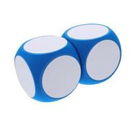 Veemoon 2 Pièces Dés Mousse Effaçables à Sec de Dés Géants pour Enseignement Cubes Vierges pour Jeux Éducatifs Activités Classe pour Développer Les Compétences Cognitives