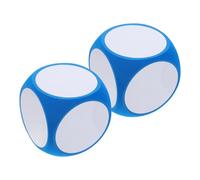 Veemoon 2 pièces Dés Mousse Effaçables Lot de Dés Jumbo Vierges pour Jeux Éducatifs Mathématiques Bricolage et Activités Ludiques Classe