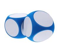 Veemoon 2 pièces Dés Mousse Effaçables pour Jeux Éducatifs Activités Scolaires et Mathématiques Lot de Dés Vierges Portables pour Garçon Fille et Enseignants