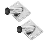 Veemoon 2 Pièces Embouts de Manche pour Balai Serpillière Acier Inoxydable Kit de Réparation Fileté Connecteurs Adaptateurs Antidérapants pour Manches Bois et Métal