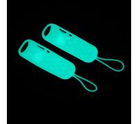 Veemoon 2 Pièces Étui de Protection Silicone Antidérapant pour Télécommande Compatible Sharp Bleu Fluorescent Étui Résistant aux Chocs aux Salissures
