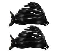 Veemoon 2 Pièces Fabricant De Petits Pains Pince Cheveux Accessoires Cheveux Maker De Coiffure De Beignet Black