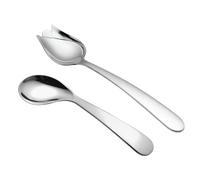 Veemoon 2 Pièces fourchette cuillère coude pour adultes handicapés cuillères Forme couverts handicap pour adultes manger une personnes âgées Acier inoxydable