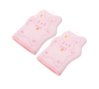 Veemoon 2 Pièces Gants Exfoliants de Bain avec de Lapin Gommage Puissant et Nettoyage Profond pour Garçon Fille et Adultes Accessoires de Pratiques pour Maison Voyages