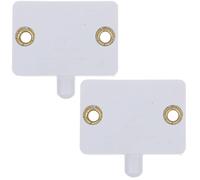 Veemoon 2 Pièces Interrupteur Porte Électrique Blanc en Plastique Compact Activation Automatique pour Lampe de Cabinet et Lumière de Placard la Cuisine