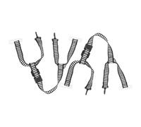 Veemoon 2 Pièces Jugulaire de Casque de Chantier Y à 4 Points en ABS et | Lanière Réglable, Attache Quatre Points, pour Casque de Sécurité Professionnel, Noir