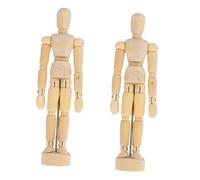 Veemoon 2 pièces Mannequin Articulé pour Dessin Accessoire de Croquis pour Artistes Décoration Bureau et Pratique Du Fusain