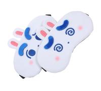Veemoon 2 pièces Masque de Sommeil Masques pour Yeux Confortables Design Mignon et Pratique pour Voyage la Fatigue Oculaire pour Adultes