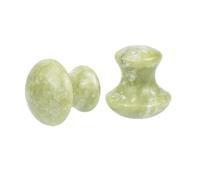 Veemoon 2 pièces Massage Visage Jade Champignon pour Soin Yeux Rides et Hydratation Outil Gua Sha