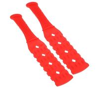 Veemoon 2 Pièces Massager Stick Silicone Long Body Scraping Plate For Shoulder Back Portable Tapping Massage Tool For Cervical And Body Relief