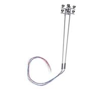 Veemoon 2 pièces Mini Lampadaire de Jardin Miniature Décor de Chemin pour Maquette de Parc Éclairage Blanc Stable pour Aménagement Paysager de Table à Sable